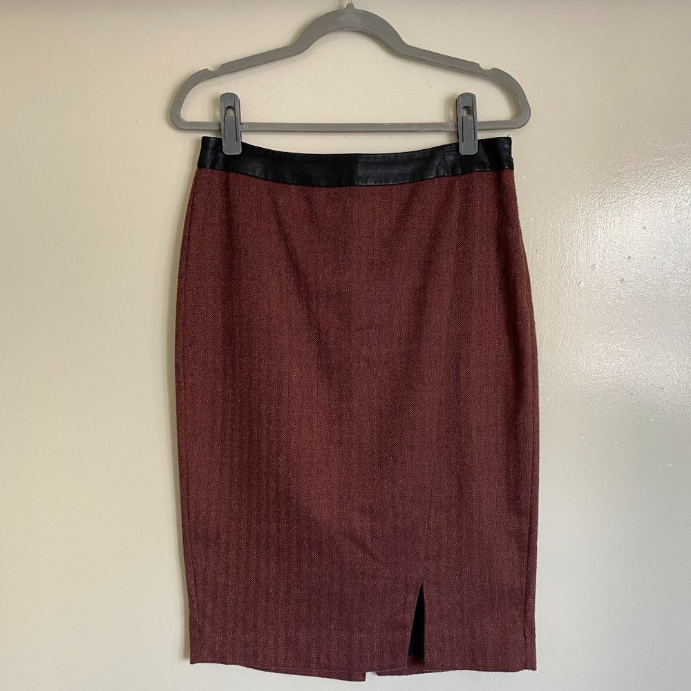 The Limited Pencil Skirt Herringbone pattern